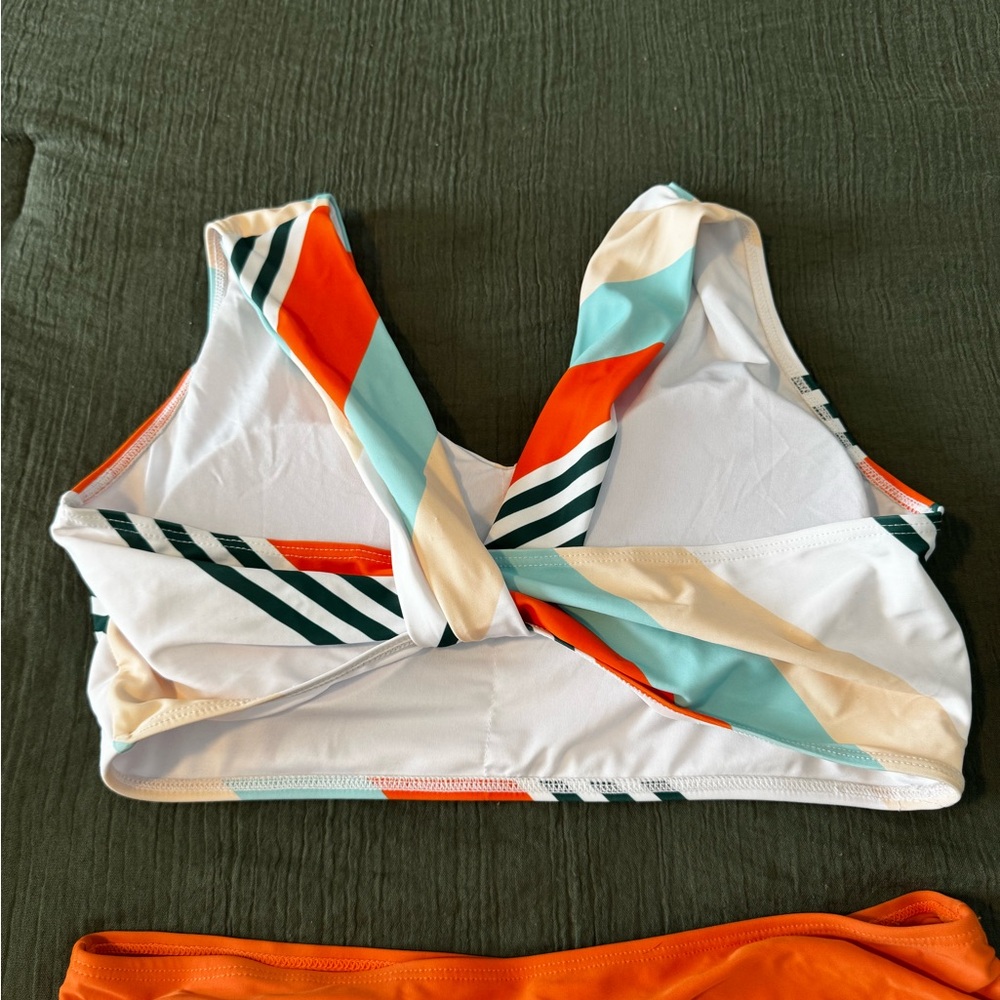 Colorful Striped Bikini Set - Picture 2 of 4